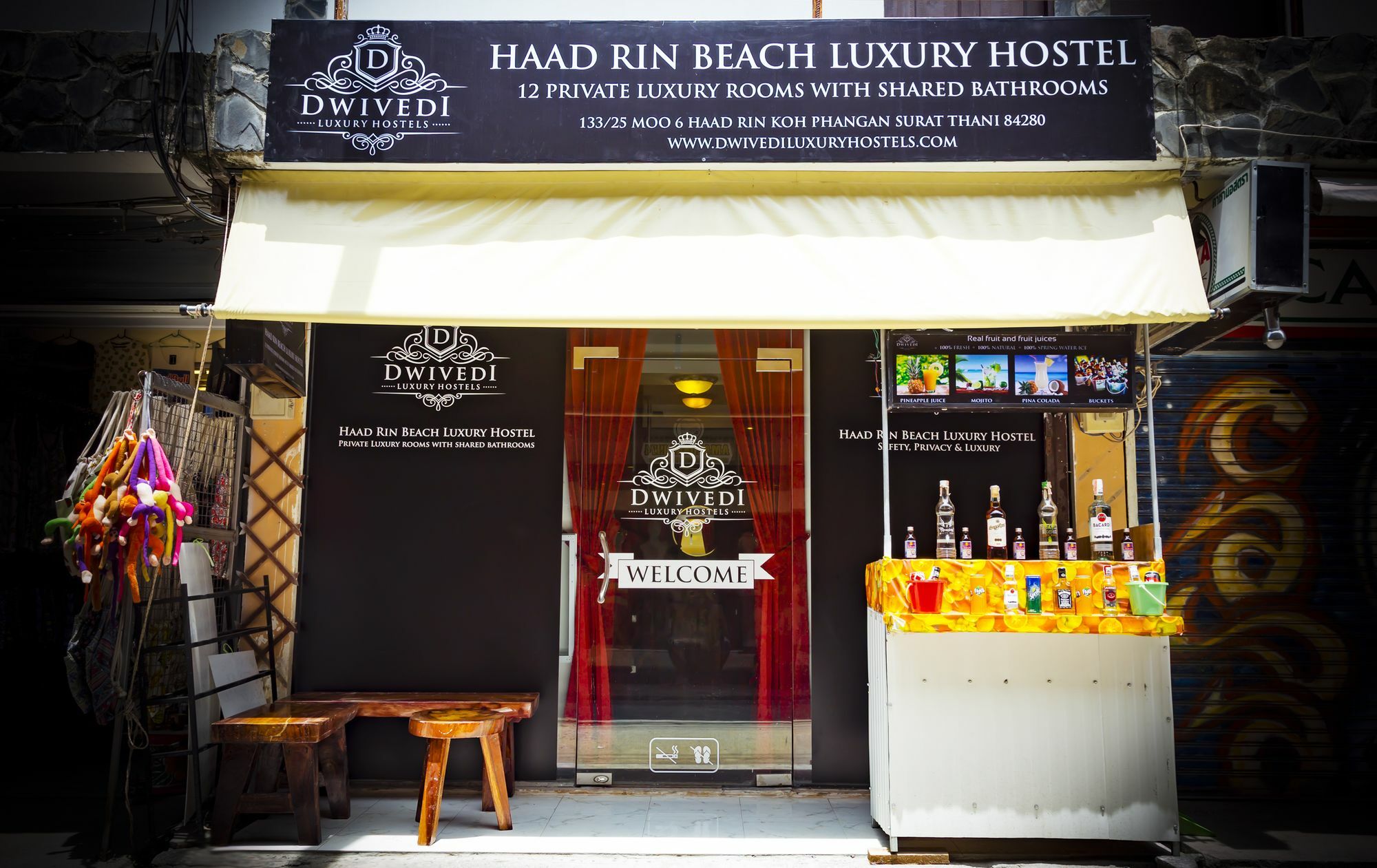 Haad Rin Beach Luxury Hostel Bagian luar foto